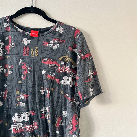 Zara Forever 21 Black Mickey Mouse Graphic Tee Shirt Size Medium - Picture 2 of 5